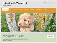 Tablet Screenshot of labradoodle-welpen.ch